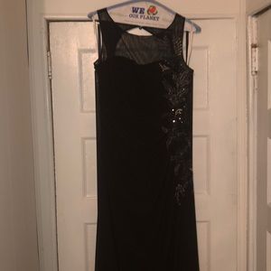 Black evening gown
